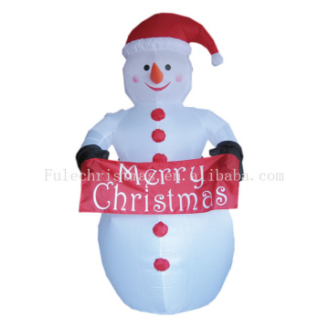 Outdoor inflatable snowman for Christmas decoration